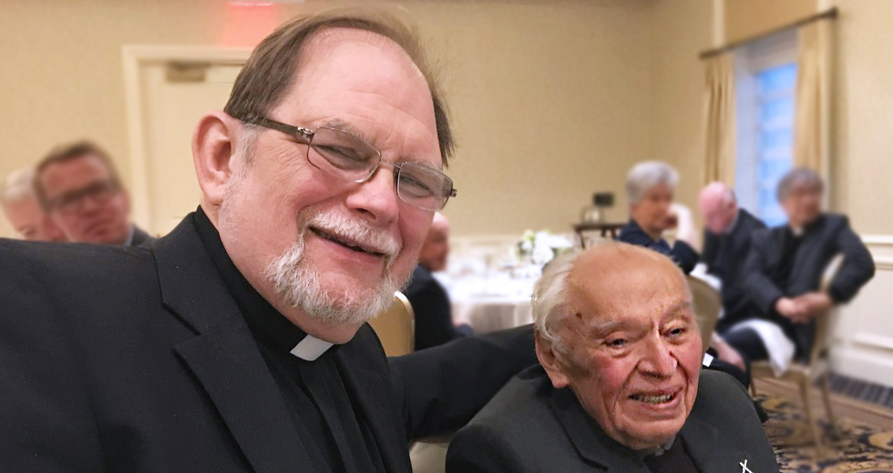 2019 at Notre Dame University: A significant gathering of the 5 communions that joined the Joint Declaration on the Doctrine of Justification (JDDJ). Gustavo joined for the final dinner, eager to discuss the WCRC's association statement on the important relationship between justification and justice. Photo: Chris Ferguson